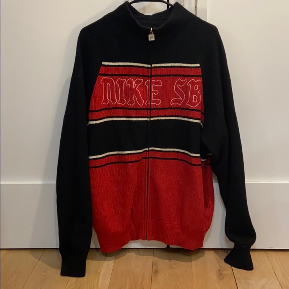 Nike SB Mens Cashmere Collector zip-up Sweater (L)